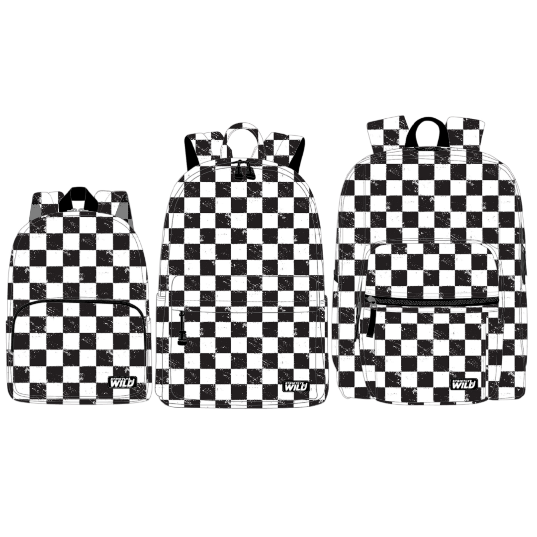 Strictly Wild Classic Checker Backpacks