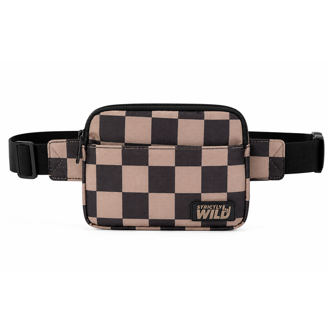 Strictly Wild Mocha Moto Cross Body Bag